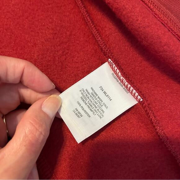 Columbia Women’s Red Fleece Fast Trek II Zip Up Jacket, Size Medium - Picture 14 of 15